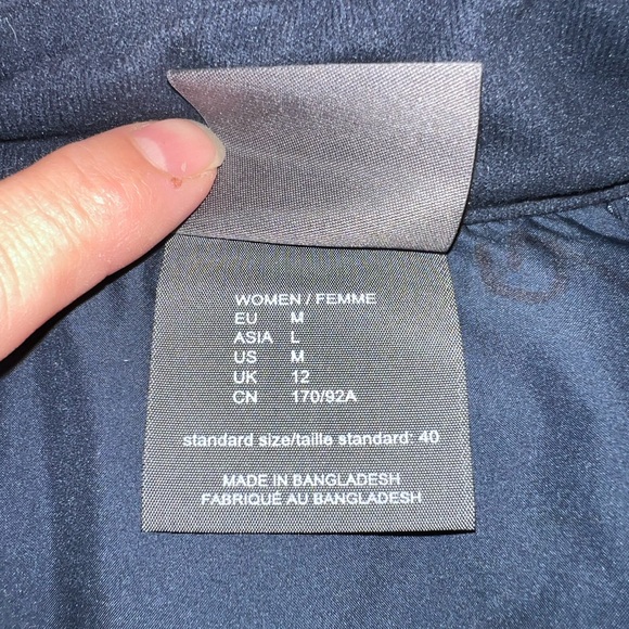 Jack Wolfskin Stormlock Navy Puffer Mid Layer/Jacket with Fleece Side Panels M - Picture 7 of 7